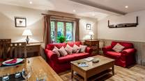 The open plan living-room is a great space to enjoy.