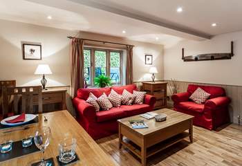 The open plan living-room is a great space to enjoy.
