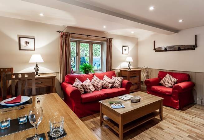 The open plan living-room is a great space to enjoy.