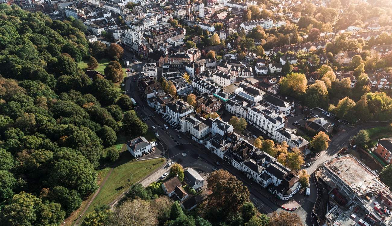 Sawmill Cottage in the heart of Tunbridge Wells and on the edge of the common so perfect for walking the dog.