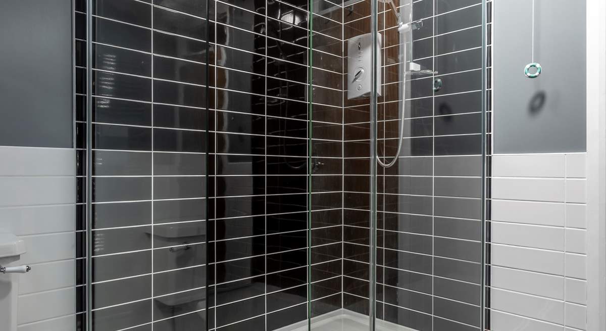 Stylish new shower.