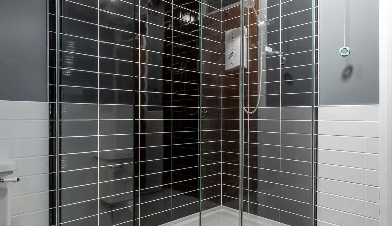 Stylish new shower.