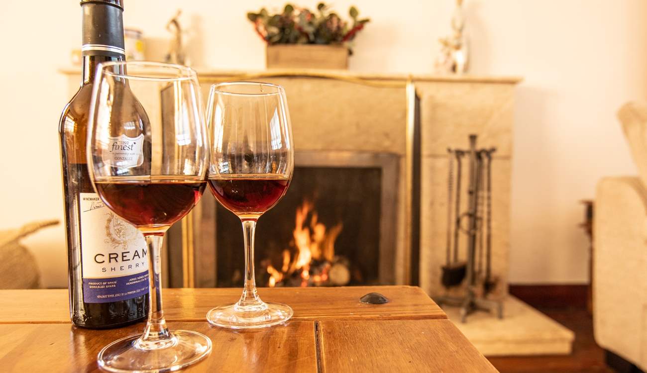 Cosy nights in at Seaside House.