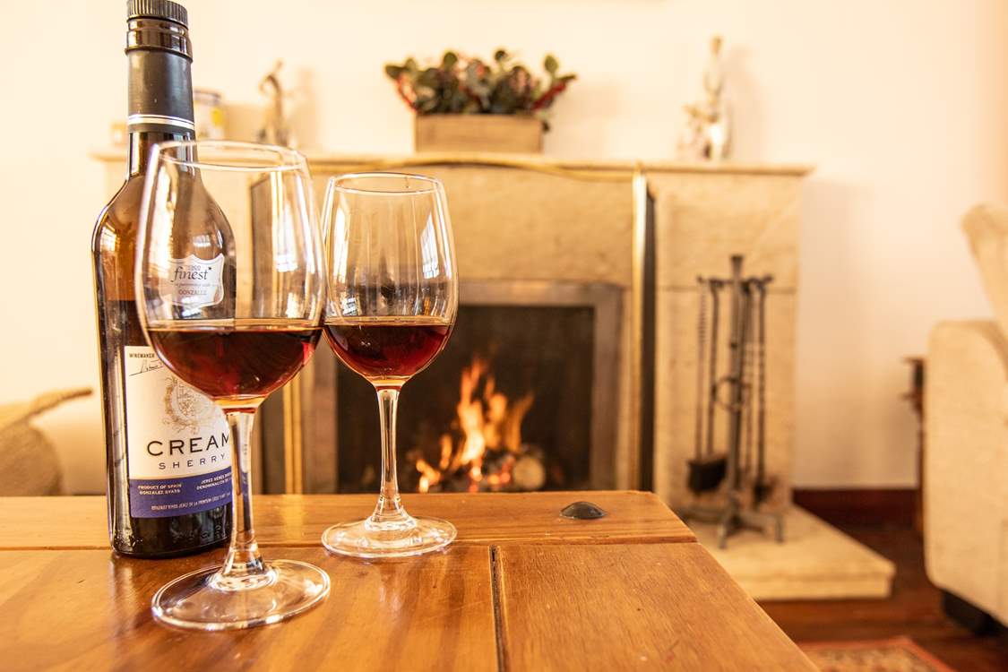 Cosy nights in at Seaside House.