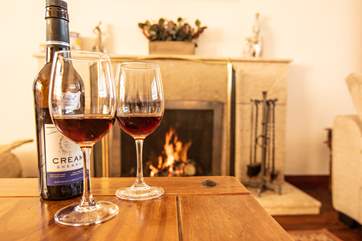 Cosy nights in at Seaside House.