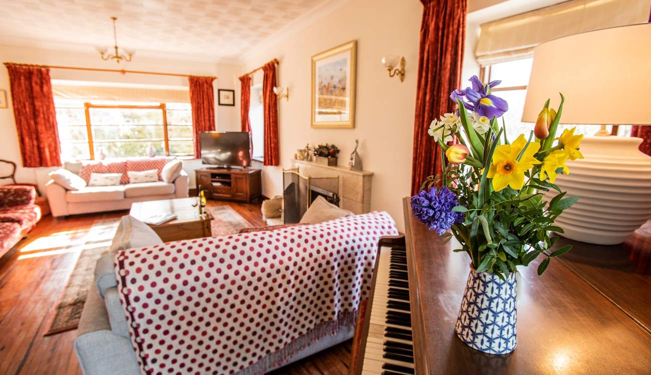 Relax on the comfy sofas after a sunny day on the beach.