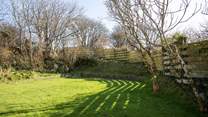 Safe enclosed garden to the rear of the house. Perfect for the children and dogs to play.