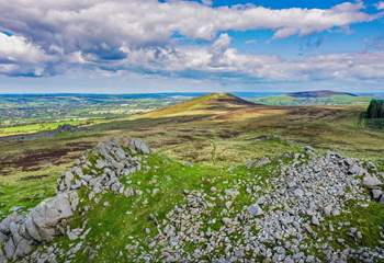Walkers will love exploring the Preseli Mountains. Visit the Iron Age Village at Castell Henllys of the Shire Horse Farm at Eglwyswrw.