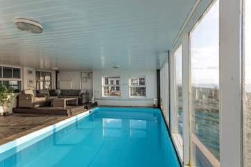 Take a dip after a warm summer's day. The indoor pool is great for all the family!