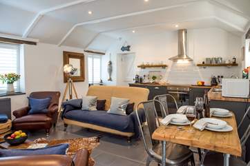 The open plan living-room.