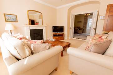 Bright and airy sitting-room.