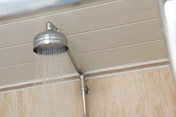 With a hot shower.