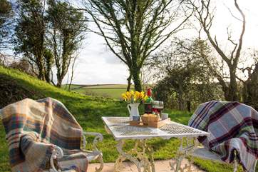 Enjoy a glass of wine or two al fresco.