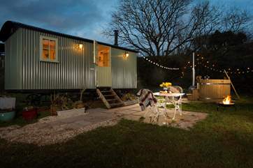 Toast marshmallows over the fire-pit, followed by starlit dip in the hot tub.