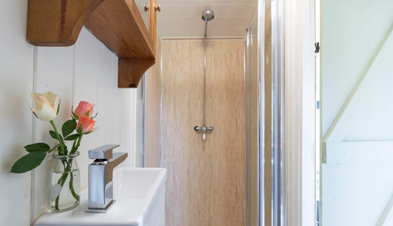 Freshen up in the shower-room and feel ready for the day ahead. 