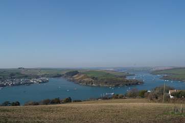 The nearby Kingsbridge Estuary with stunning Salcombe to the left.