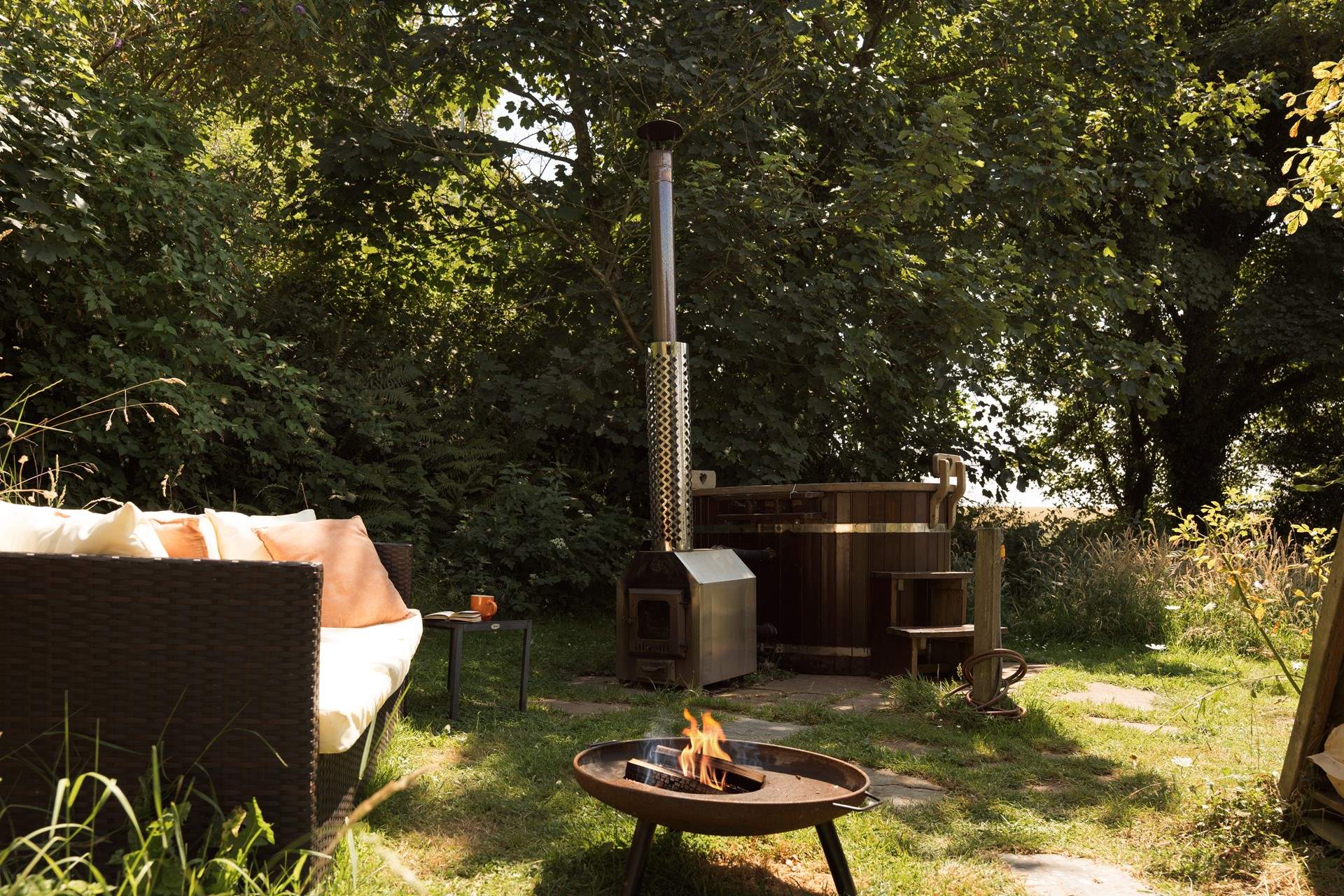 Light the fire pit for those perfect alfresco moments. 
