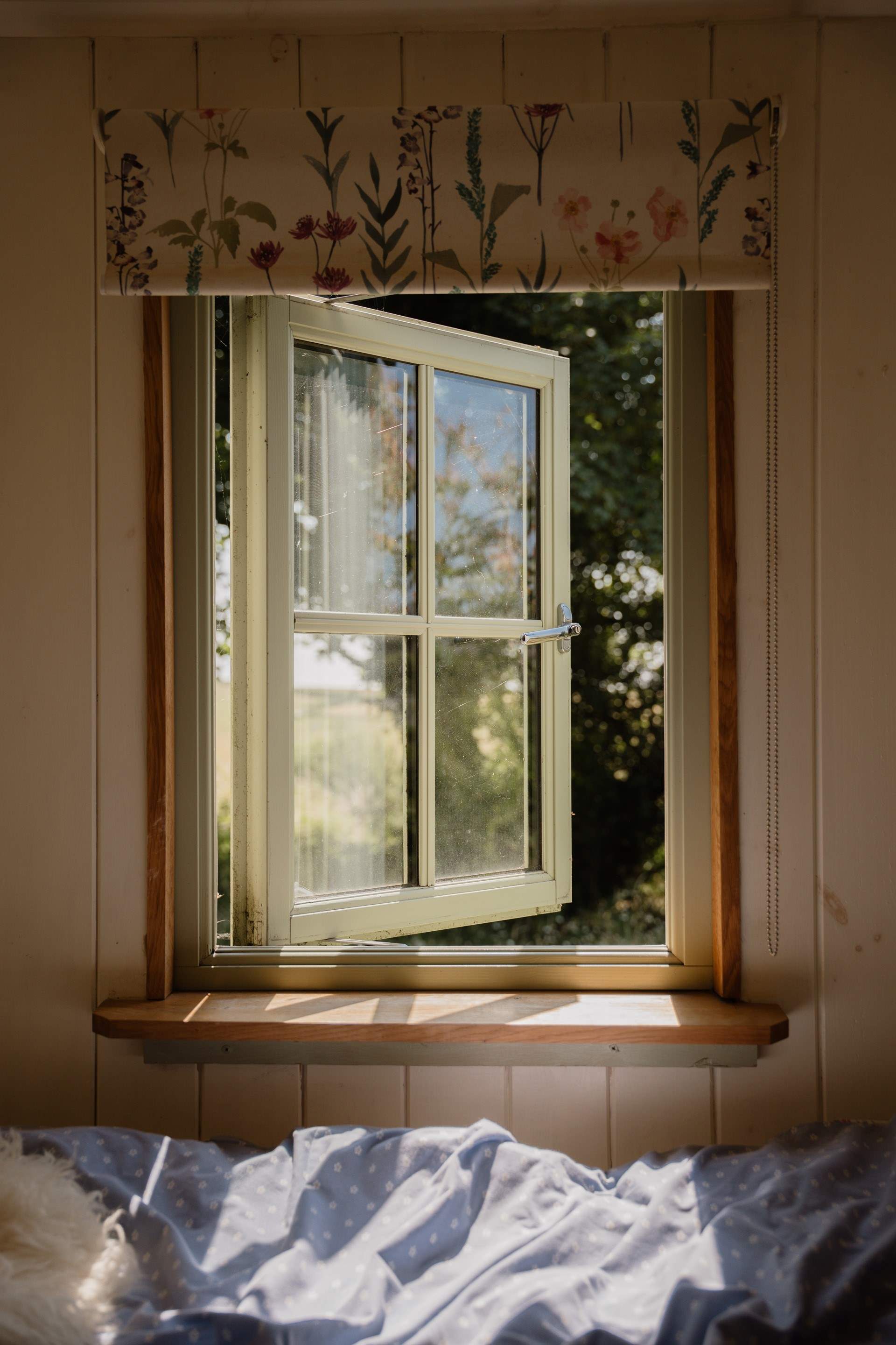 With wildflower meadows all around, wake up to beautiful countryside views.
