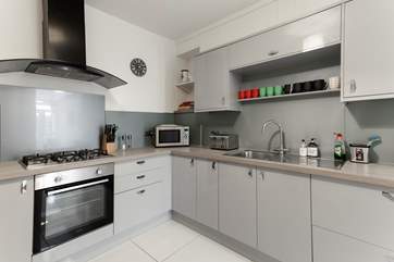 Stylish family kitchen with all mod-cons...