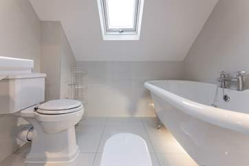 Stylish family bathroom on the second floor.