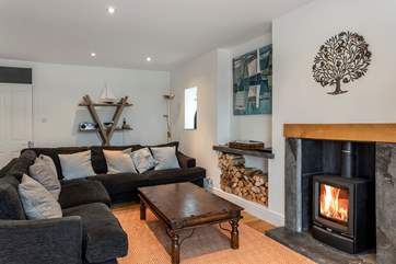Relax in front of the wood-burner after a day walking the magnificent Pembrokeshire coast path!