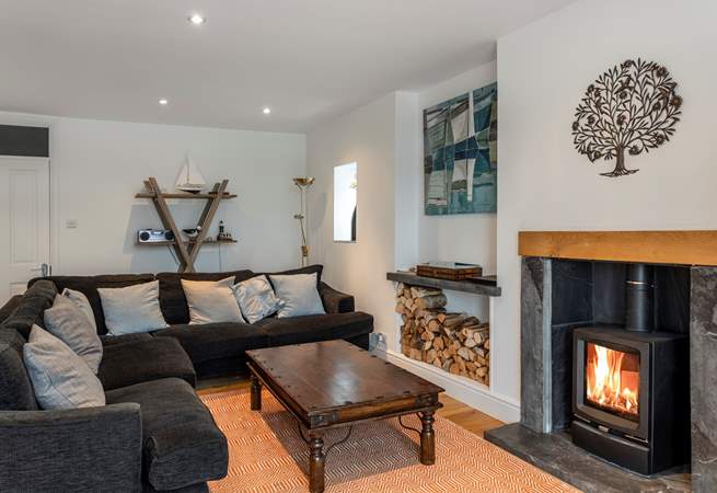 Relax in front of the wood-burner after a day walking the magnificent Pembrokeshire coast path!