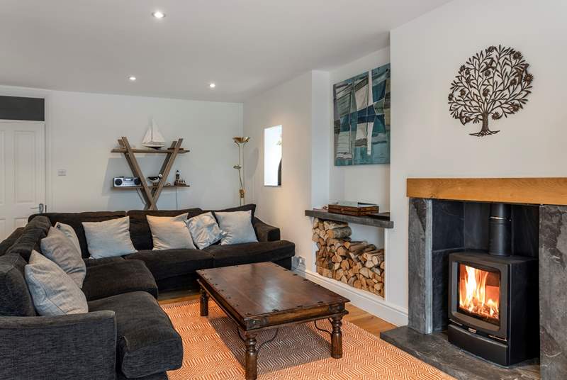 Relax in front of the wood-burner after a day walking the magnificent Pembrokeshire coast path!