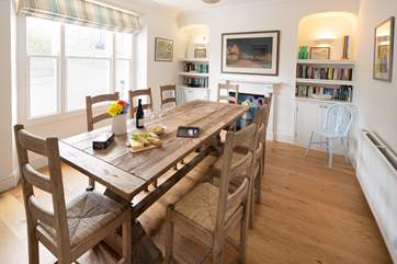 Spacious dining-room at Sea View.