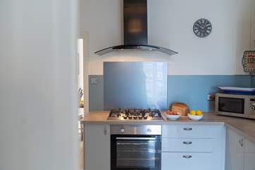 The stylish kitchen.