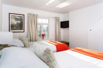 This is the twin room with an en-suite shower room.