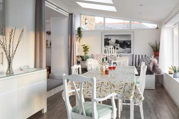 The gorgeous conservatory is a fabulous place to enjoy breakfast, before starting your day.