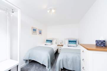 Bedroom two is a twin room.