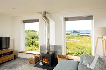What a gorgeous view from the sitting area.