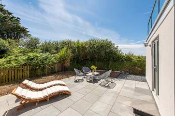 The bottom terrace is a delightful little suntrap.