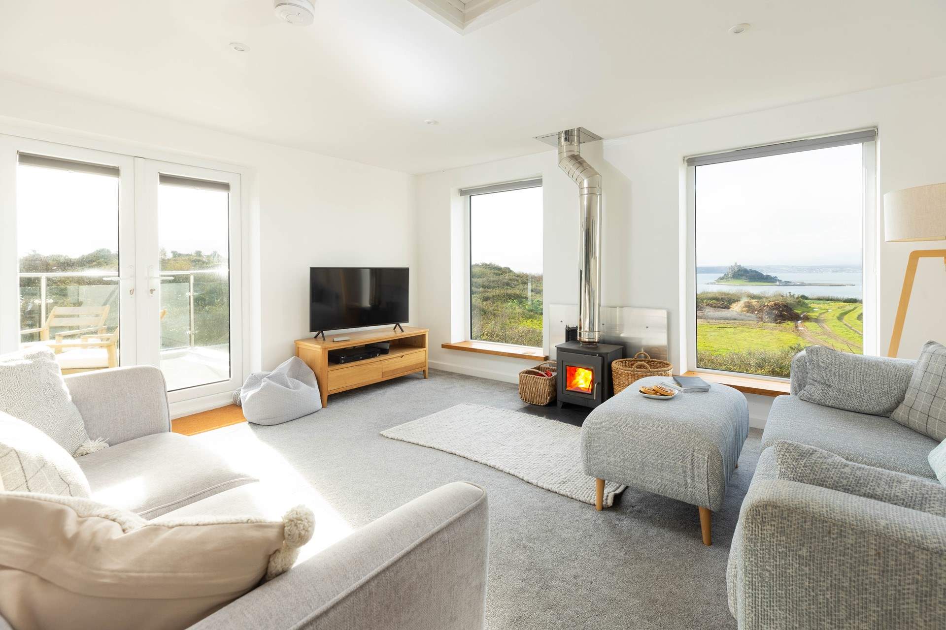 Fabulous views of St Michael's Mount, on a clear day.