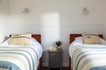 Bedroom 2 can either be made up as two singles or a super-king size, you choose!