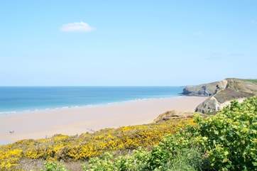Watergate Bay is a short drive away - here you will find another great beach and also lots of yummy bars and bistros too!