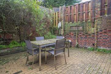 The outside patio seating area.