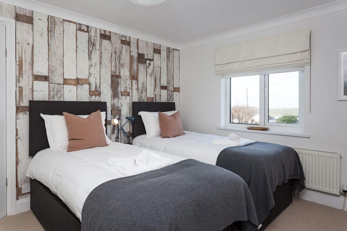 One of the twin bedrooms.