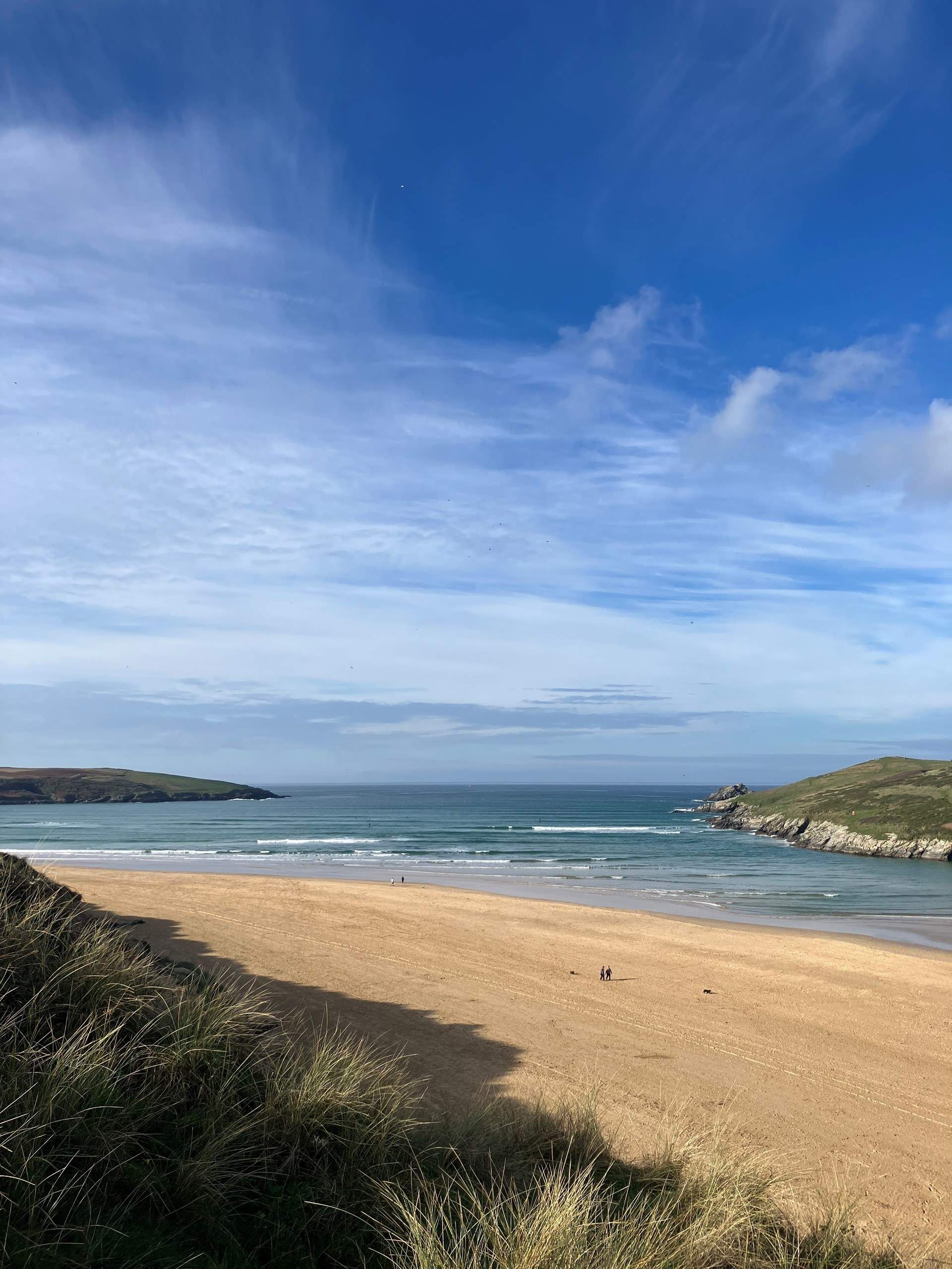Crantock beach is just down the hill. 