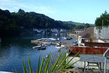 East views of the estuary from the top terrace of Early Tide.