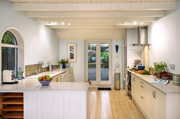 The kitchen has everything you might possibly need, including the vital Nespresso machine.