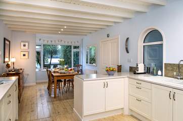 The kitchen/diner is a sociable space.