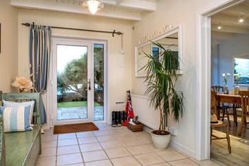The large entrance hall is perfect for all your holiday belongings.
