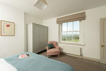 Another view of this bedroom - with far reaching rural views.