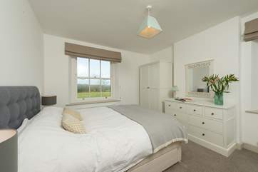 This lovely double bedroom also has a rural outlook and a second window to the courtyard at the back of the farmhouse.