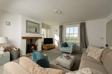 This is another view of the main sitting-room, a truly relaxing space for all the family.