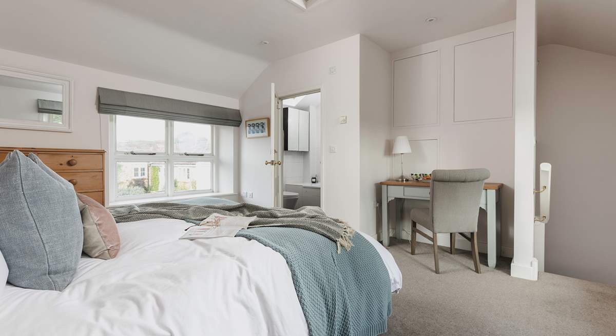 The private staircase can been seen here - this room is also accessible via the adjoining  bedroom which can be set as a twin or a king-size room. Ideal maybe as a family suite.