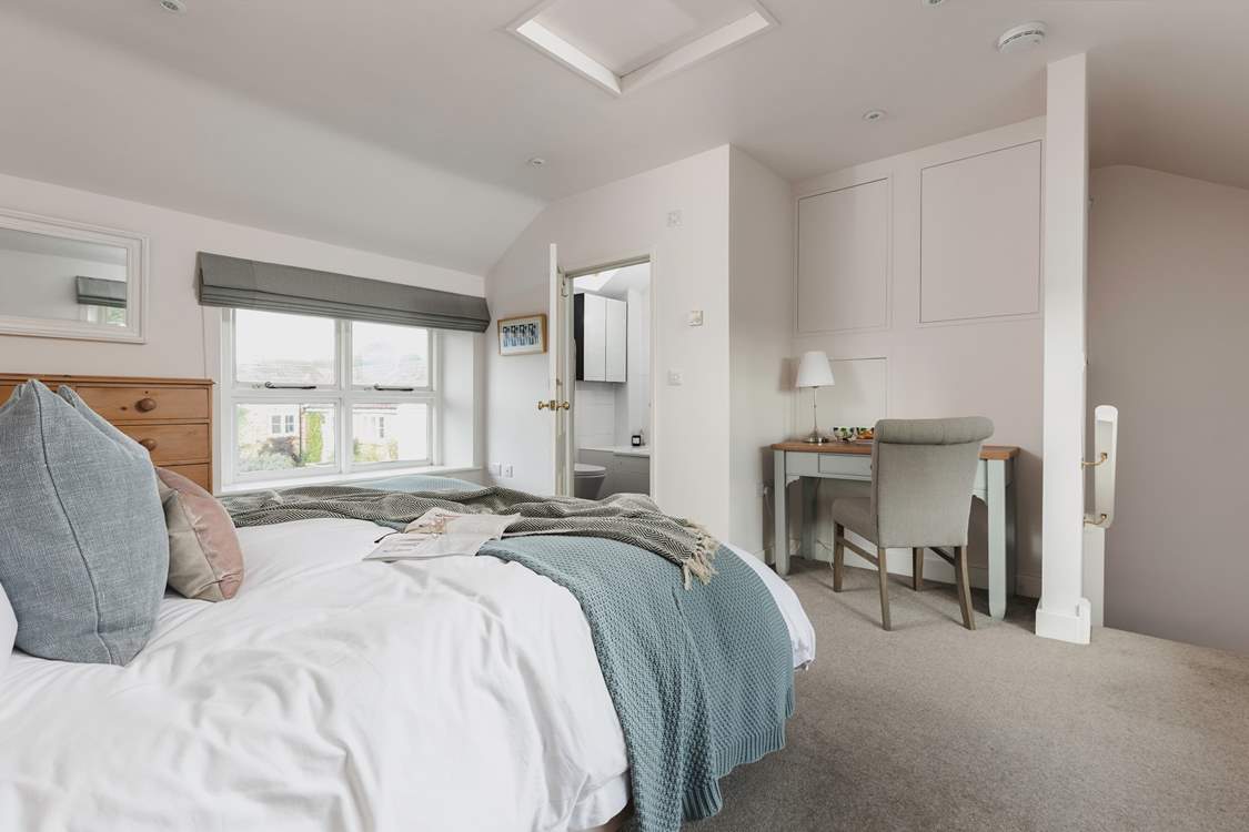 The private staircase can been seen here - this room is also accessible via the adjoining bedroom which can be set as a twin or a king-size room. Ideal maybe as a family suite.