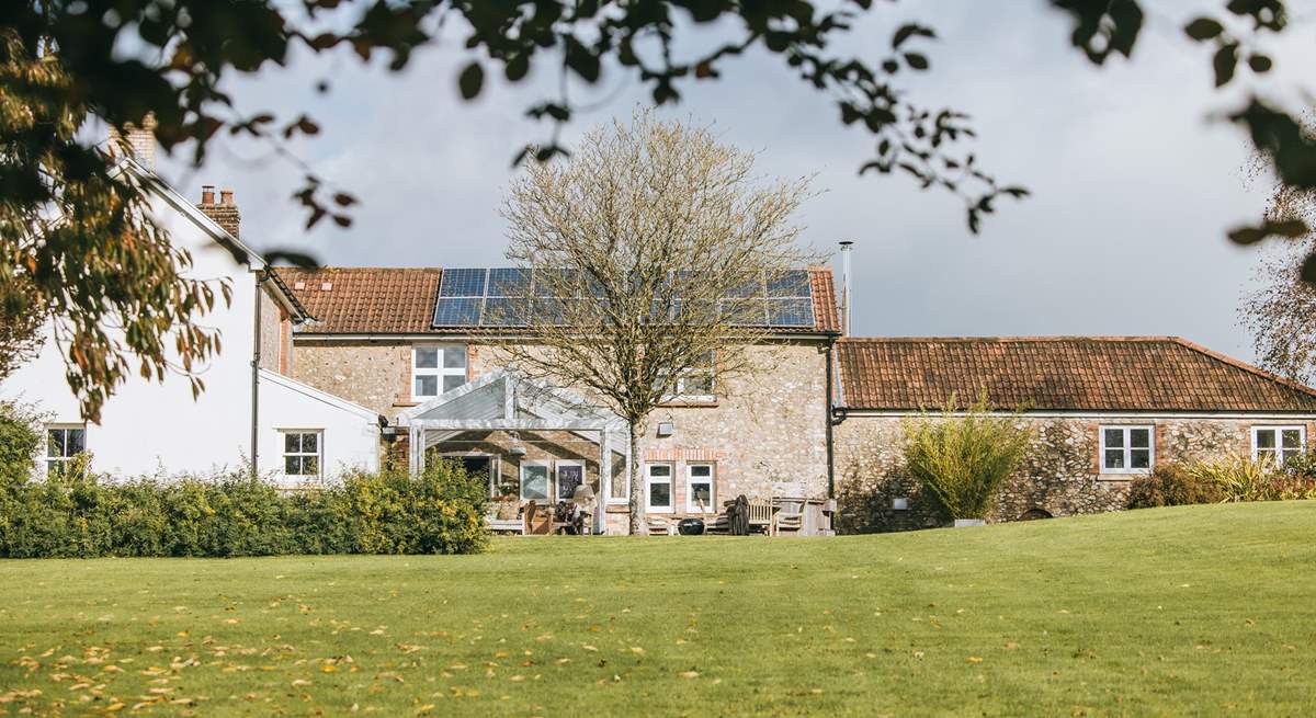 The owners live in the single-storey property attached to the Farmhouse - it can be seen to the right of this photo. There is a locked internal door between the two properties.